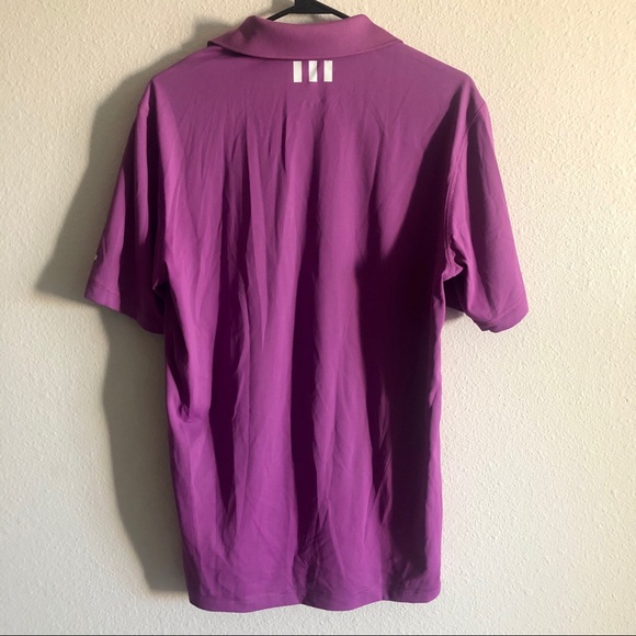 ADIDAS Men’s Purple Golf Polo Short Sleeve Size Small - Picture 2 of 7